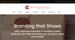 Desktop Screenshot of canadiancartons.com